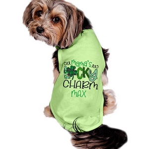 St Patricks dog shirt | Mama's Lucky Charm dog shirt | St Paddys dog shirt | St Patricks dog outfit | XS-5XL | Daddy's Lucky Charm