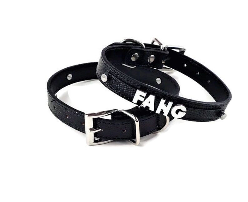 Black Personalized Dog Collar Gifts for pets XXS XS S M L Etsy