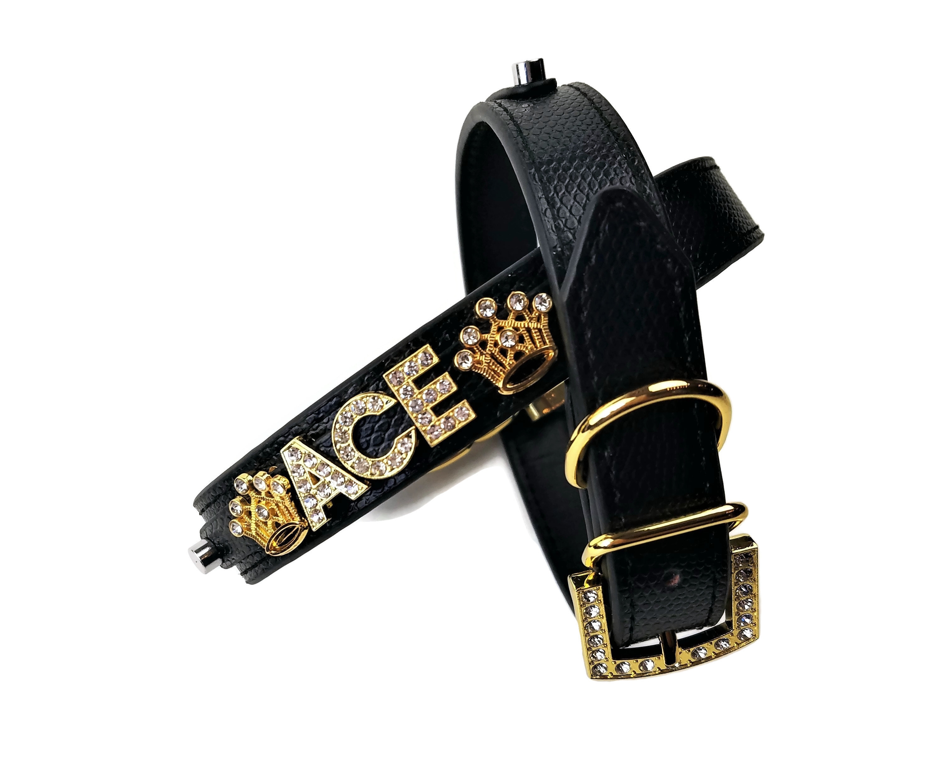 Rhinestone Dog Collar Gifts for Dogs Black & Gold Dog - Etsy Canada