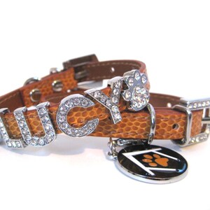 XXS Dog Collar Naturals Collection Bling Dog Collar Chihuahua Maltese