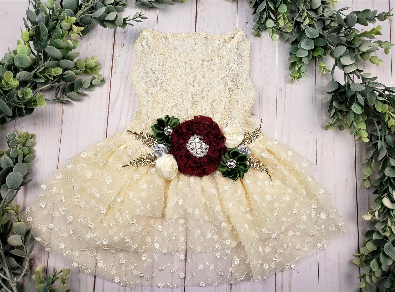 Wedding Dress for Dog Dog Flower Girl Dress the Adelaide Etsy