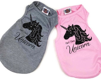 Part Time Unicorn dog shirt | Dog clothes | XXS-5XL | Gifts for dogs| Dog shirt | Gifts for dog lovers | Unicorn dog outfit