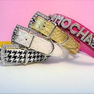 The Uptown Vibes Collection | Personalized Pet collar | XXS-XXL | Personalized Dog Collar | Pink Cat Collar | Pink Dog Collar