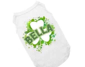 Camiseta para perro de San Patricio / Camiseta personalizada con trébol / Camiseta para perro de San Patricio / Traje para perro de San Patricio / XS-5XL / Regalo personalizado