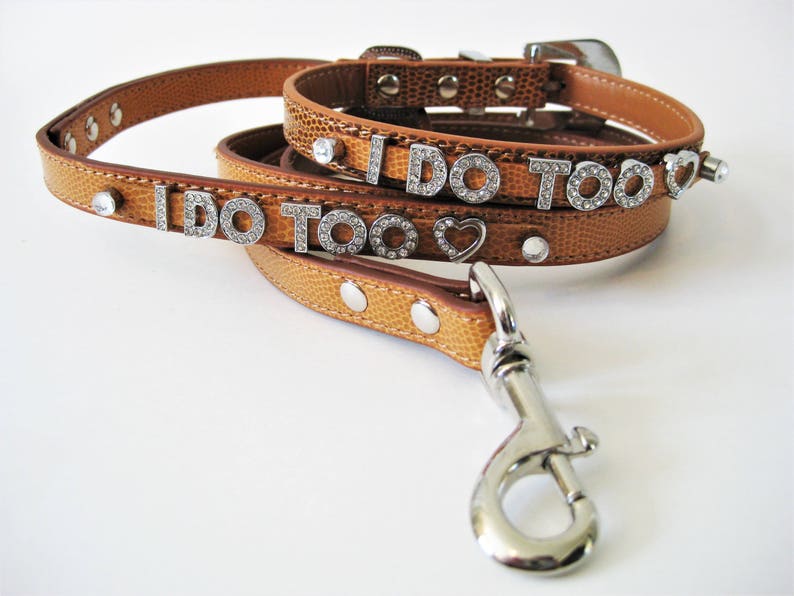 Wedding Dog Leash I Do Too Leash Elegant Wedding Decor Etsy Australia