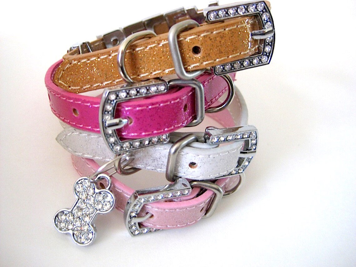 XXS Dog Collar Personalized Collar the Sparkles Extra Etsy