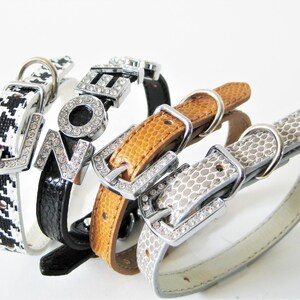 XXS Dog Collar Naturals Collection Bling Dog Collar Chihuahua Maltese