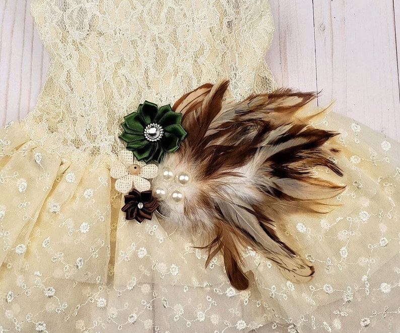 Wedding Dress for Dog Dog Flower Girl Dress the Aveline Etsy