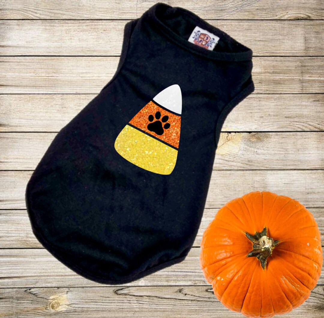 Halloween dog shirt | Candy Corn dog shirt | Dog Halloween Costume  | XS-5XL | Glitter halloween dog costume