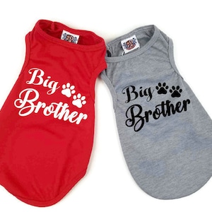 Big Brother dog shirt | Baby Shower gift | Birth announcement | Gender Reveal dog shirt  | XXS-5XL | Baby Announcement Shirt for dog