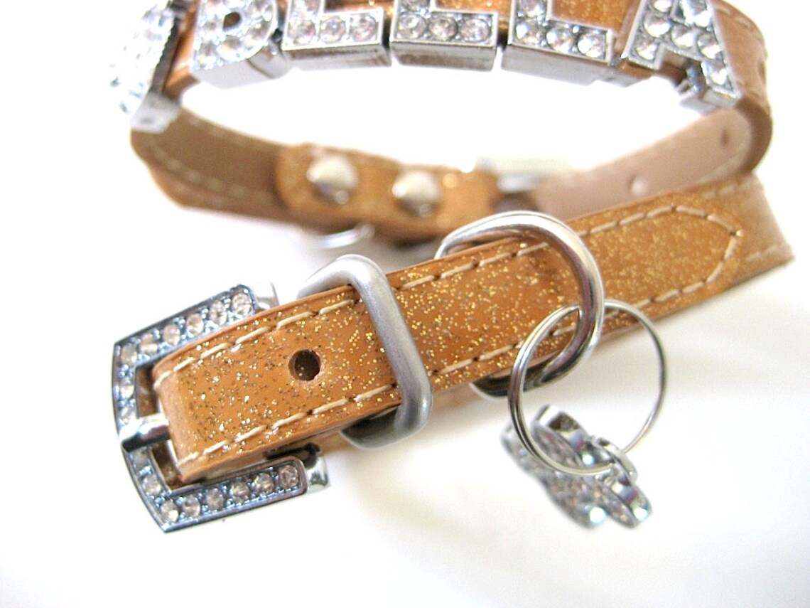 XXS Dog Collar Personalized Collar the Sparkles Extra Etsy