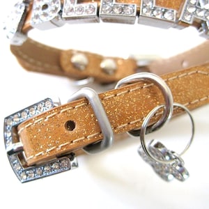 XXS Dog Collar Personalized Collar the Sparkles Extra Small Dog Collar