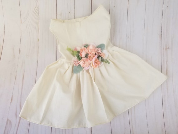 dog flower girl dress