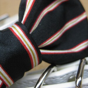 Black, red, and gold bow tie collar Dog Bow tie Dog wedding bow tie Dog Tuxedo collar Black and white wedding image 3