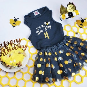 Dog Birthday | Birthday girl Dog package | It's My Bee-Day | Queen Bee Dog birthday | Bee Birthday outfit