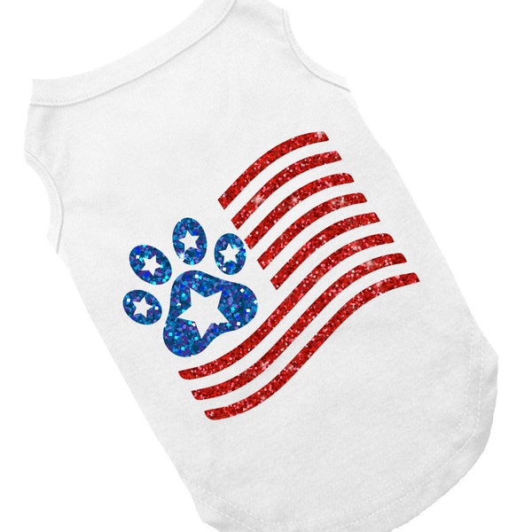 4th of July dog shirt | Labor Day dog shirt | Dog clothes | XXS-5XL | summer dog clothes | flag dog shirt | Patriotic shirt for dogs