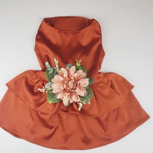 Wedding dog dress | Dog Flower girl Dress | Terra Cotta wedding | The Harriett | dog clothes XS-5XL | Fall Wedding
