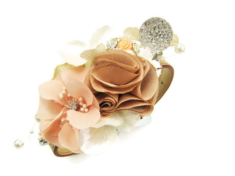 Flower Dog Collar Wedding Dog Collar the Gatsby Wedding Etsy