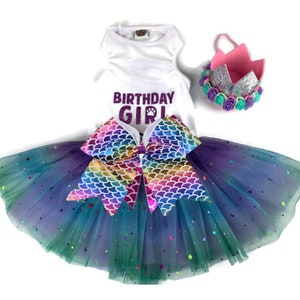 Dog Birthday | Birthday girl Dog package | Dog birthday | Girl Dog Birthday |  Mermaid Birthday
