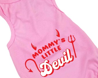 Mommy's Little Devil Dog shirt | 2 Color Options | Dog Halloween Costume  | XS-5XL |  Halloween dog costume | Funny Dog Shirt