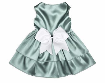 Wedding dog dress | Silver Sage Wedding | 11 color choices | Dog Flower girl Dress | The Eleanor | dog clothes XXS-5XL | Fall Wedding