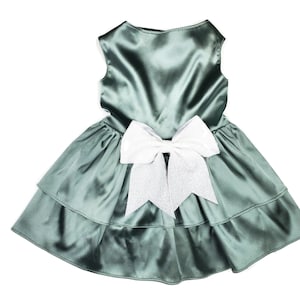 Wedding dog dress | Silver Sage Wedding | 11 color choices | Dog Flower girl Dress | The Eleanor | dog clothes XXS-5XL | Fall Wedding