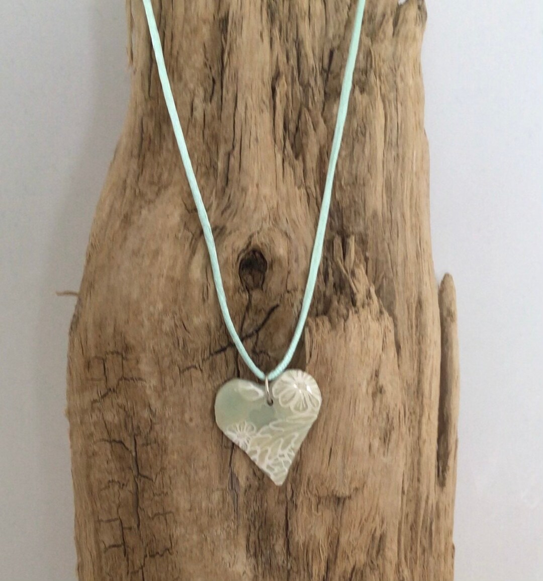 Handmade Polymer Clay Heart Necklace Sterling Silver Lobster Etsy UK