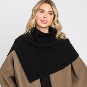shawl turtleneck