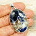 Sunset Sodalite Pendant & Sterling Silver Necklace AG985