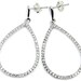 Sparkling Cubic Zirconia Sterling Silver Dangle Earrings  Z964