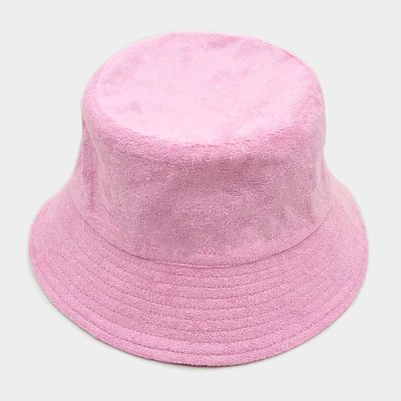 Terry Bucket Hat, Terry Cloth Bucket Hat, Towel Material Hat, Summer Hat, Beach Vacation Hat, Sun Hat