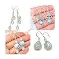 Moonstone Earrings Teardrop Earrings & 925 Sterling Silver
