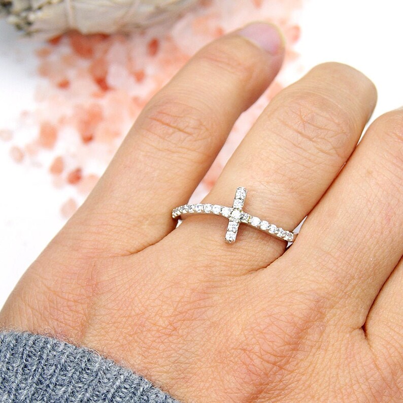 Silver Cross Ring T85 W133 W132 T65 The Silver Plaza