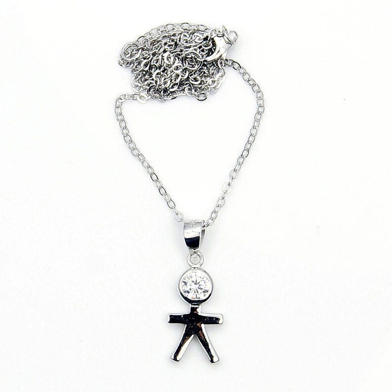 Little Boy Necklace Sterling Silver FREE SHIPPING Valentine Etsy