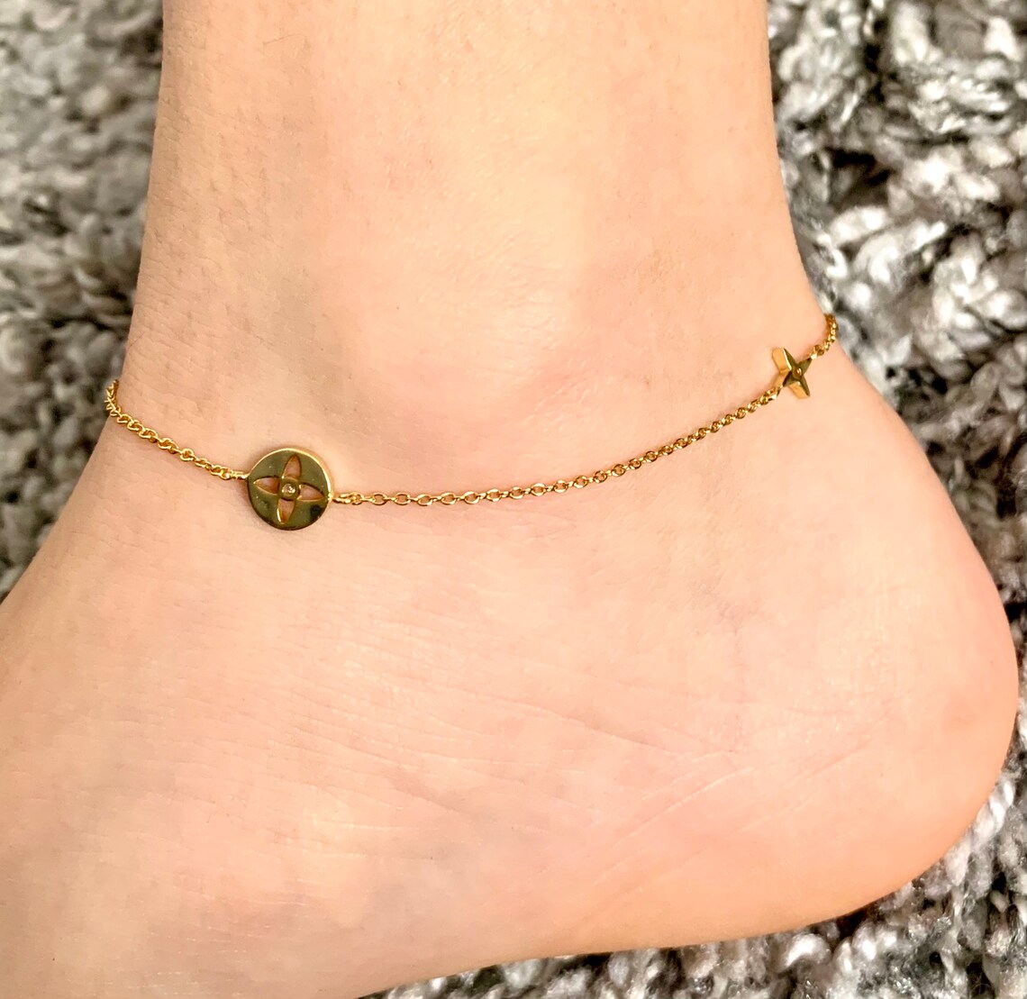Gold Star Anklet Star Anklet Gift Petite Anklet Etsy