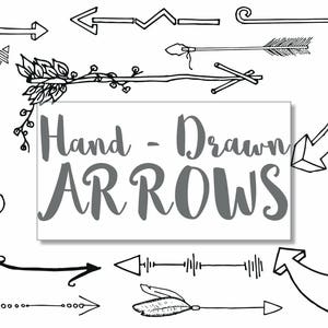 Doodle-Pfeile-Set - von Hand gezeichnet, zum sofortigen download