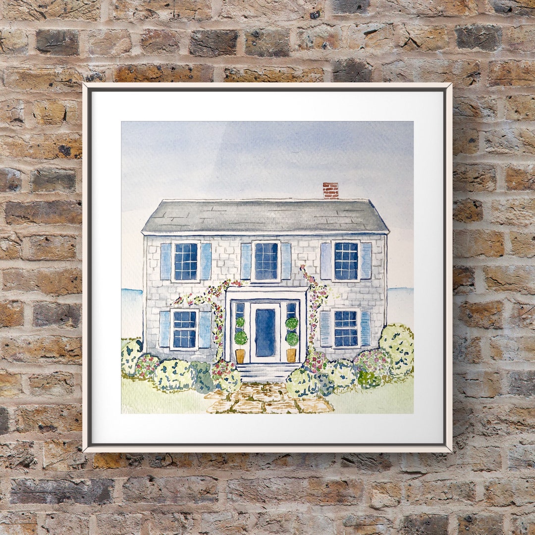 Custom Watercolor House Portrait – Original Home Painting - Etsy