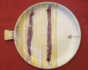 Vintage mid century modern Raymor Bitossi Italy fish plate