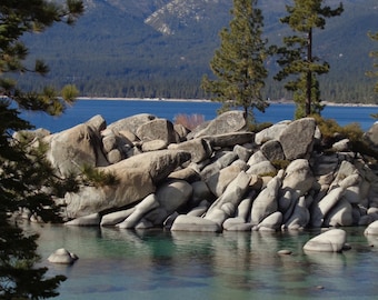 Lake Tahoe Print-Lake Tahoe Photography-Sand Harbor Photography-Landscape Photography-Lake Tahoe Wall Decor-Lake Tahoe Wall Art