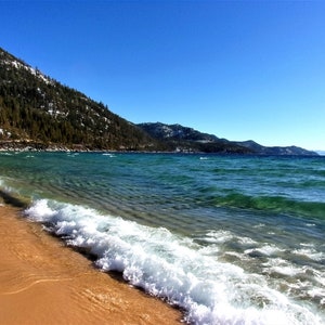 Lake Tahoe Photography-Lake Tahoe Print-Lake Tahoe Sand Harbor Beach Photo-Landscape Photography-Lake Tahoe Wall Decor-Lake Tahoe Wall Art