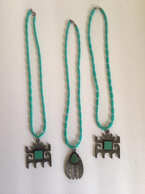 Vintage 1960's 1970's Necklaces Each Sold SEPARAT… - image 3