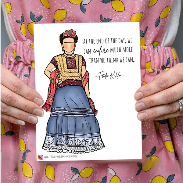 Frida Kahlo Art, Frida Kahlo Sticker, Frida Kahlo Card, Female Artist, Women Empowering Women, Females Inspire, Girl Power, Artist Gift