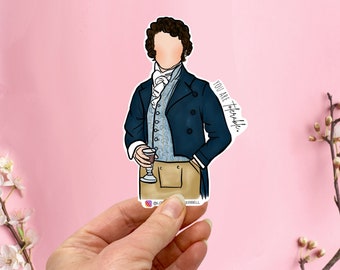 Mr. Darcy Gift, Jane Austen Lover Gift, Mr. Darcy sticker, Mr. Darcy Art, Austen Fan, Mr. Darcy Card, Pride and Prejudice Gift