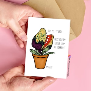 Broadway Musical Inspired Valentine's Card, Funny Pick-up Line Greeting Card for Actors,  Actresses, and Crew.