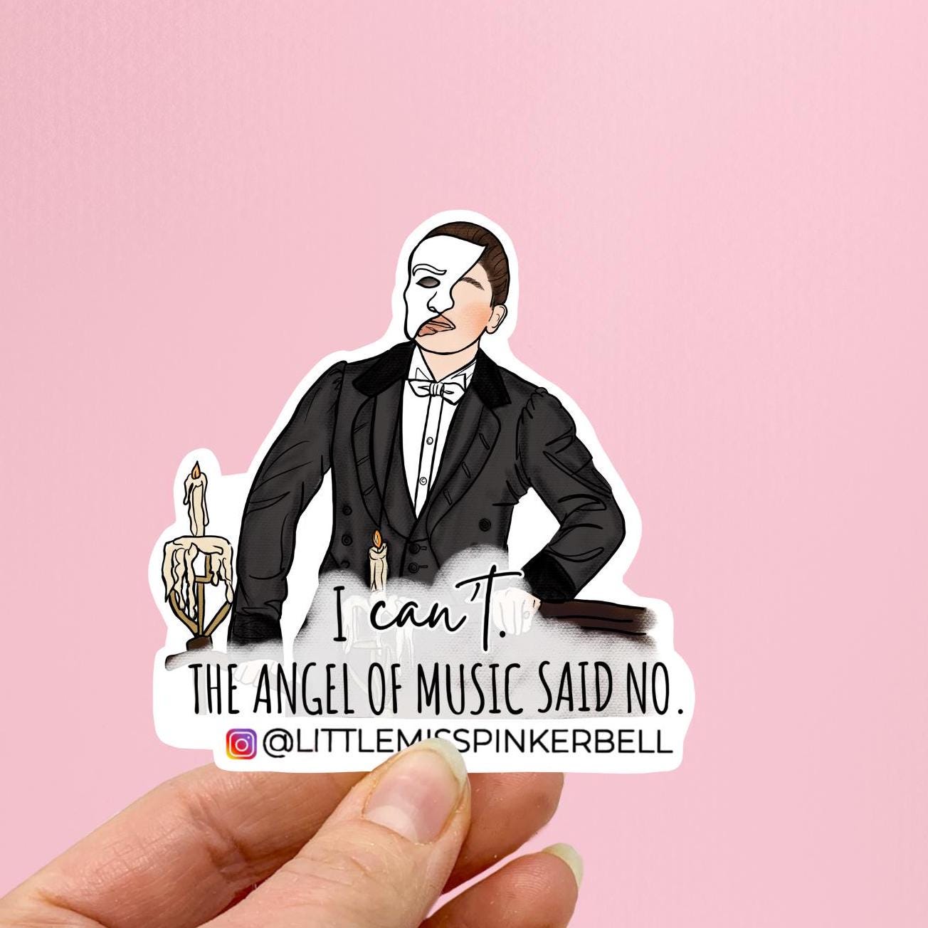 Phantom of the Opera Sticker Parody Sticker Art - Etsy