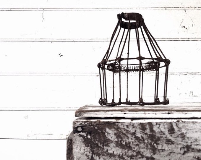 Antique Barn Wire Cage Light Cover Etsy