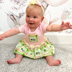Pink John Deere Baby Clothes Etsy