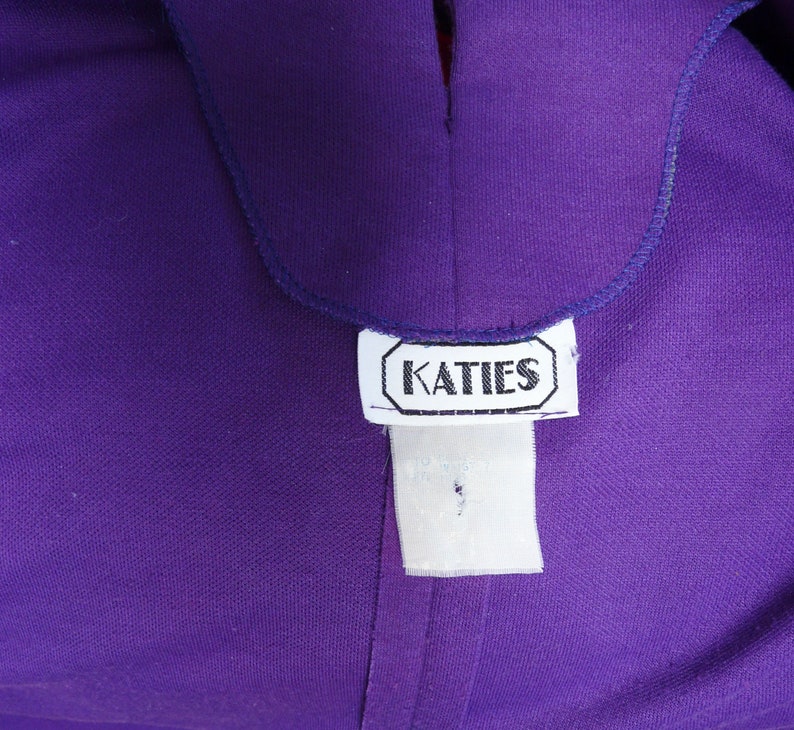 1980's Drop Waist Frock With Pleating Katies Label Australia image 8