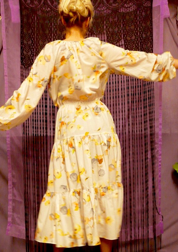 1970's Prairie Folk Summer Maxi-Dress