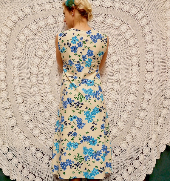 Stunning Folky Bohemian 1970s Cotton Maxi Dress main image 0
